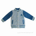 Boys' Winter Coat, Made of 100% Polyester French Terry Brush, OEM Orders Welcomed